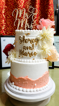 2 Tier Chocolate Wedding cake