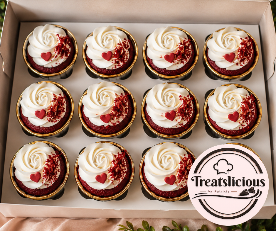 Cupcake : Red Velvet Flavor - 1 DOZEN