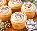 Cupcake : Vanilla Flavor - 1 DOZEN